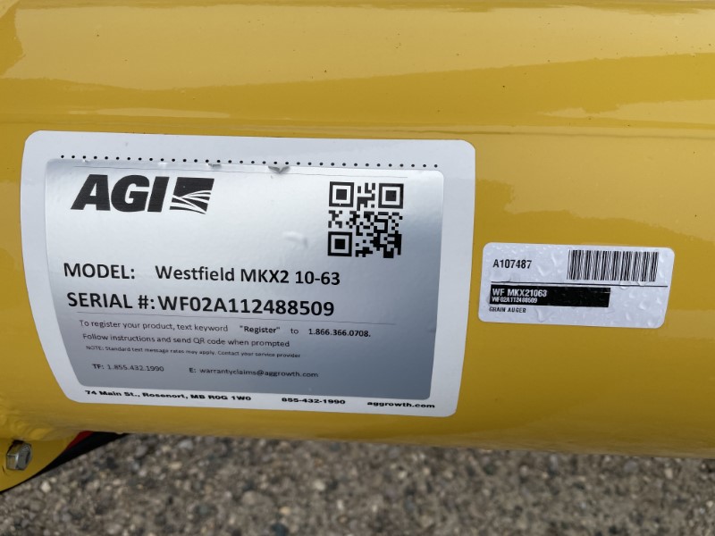 2025 WESTFIELD MKX2 10X63 GRAIN AUGER