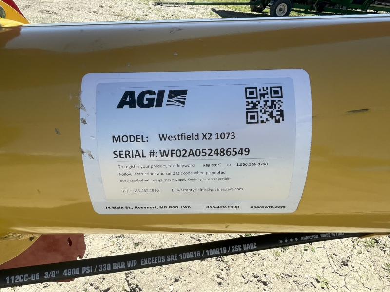 2025 WESTFIELD X2 10X73 GRAIN AUGER