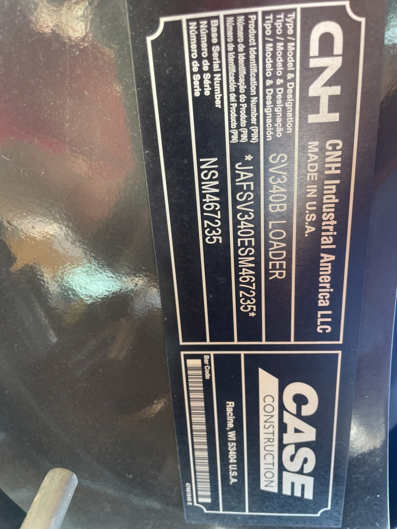 2025 CASE SV340B SKID STEER LOADER