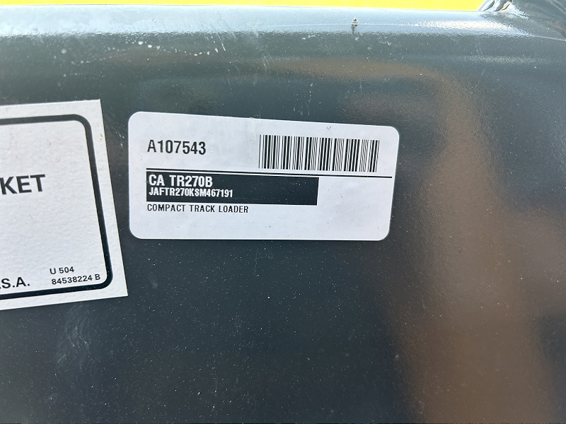 2025 CASE TR270B COMPACT TRACK LOADER
