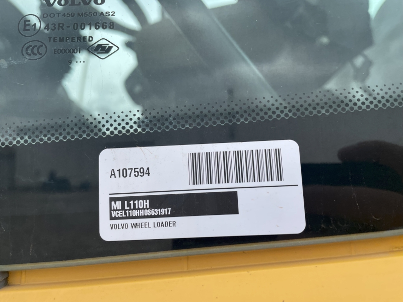 2019 VOLVO L110H WHEEL LOADER