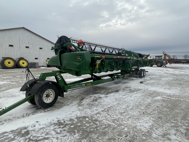 2021 JOHN DEERE RD45F FLEX DRAPER HEAD WITH CART