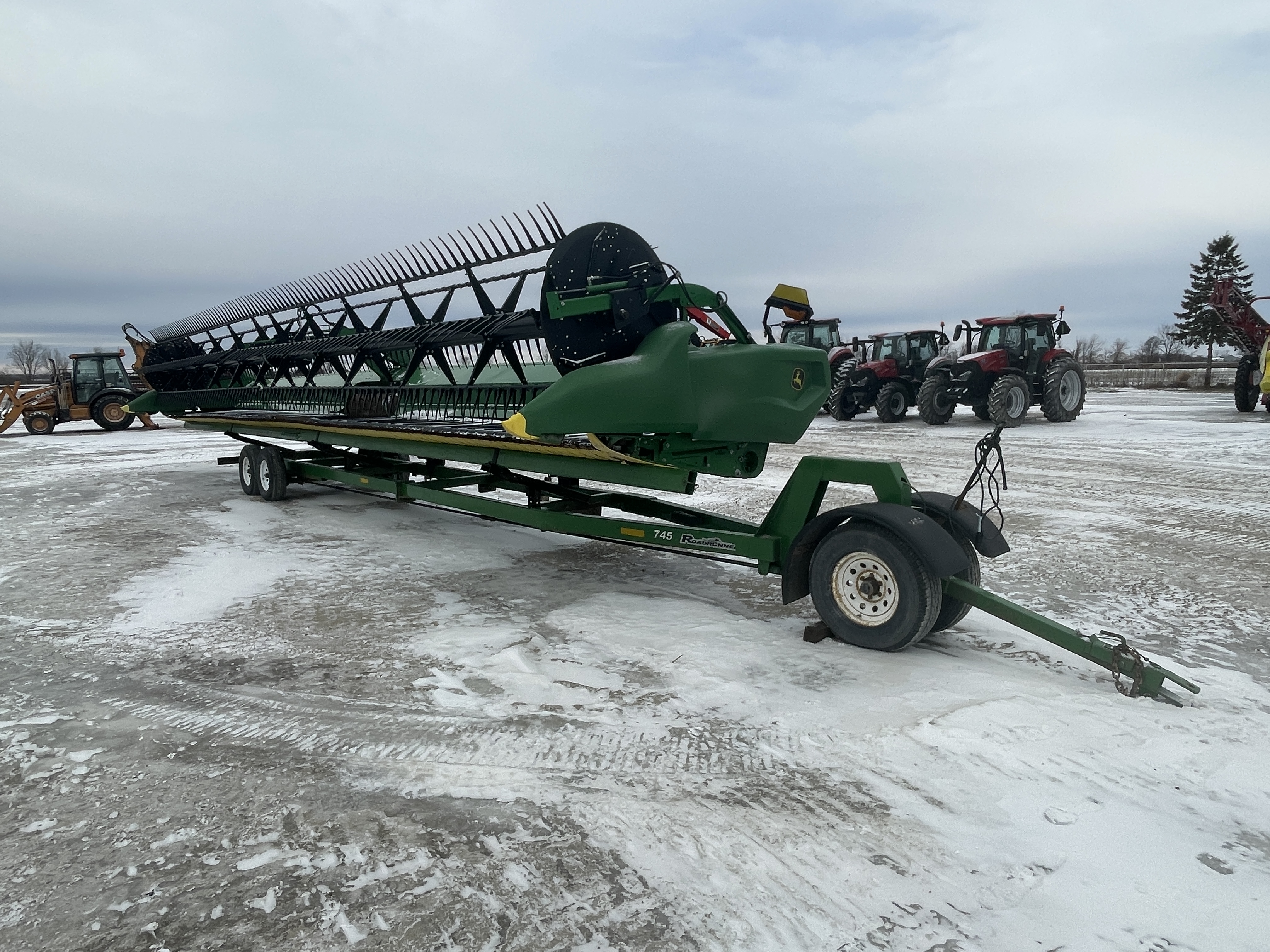 2021 JOHN DEERE RD45F FLEX DRAPER HEAD WITH CART