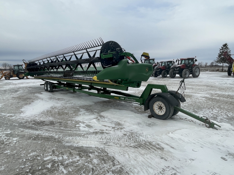 2021 JOHN DEERE RD45F FLEX DRAPER HEAD WITH CART