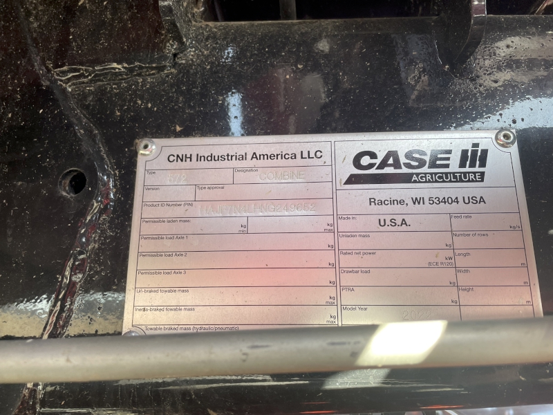 2022 CASE IH 7250 COMBINE