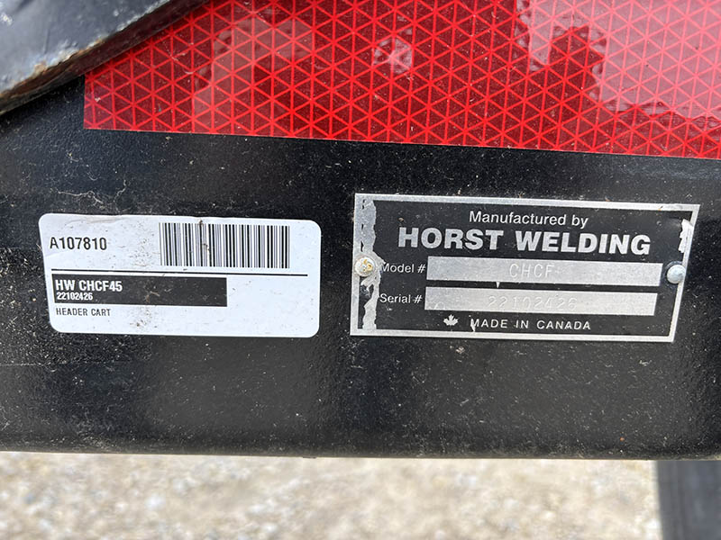 2022 HORST CHCF45 HEADER CART