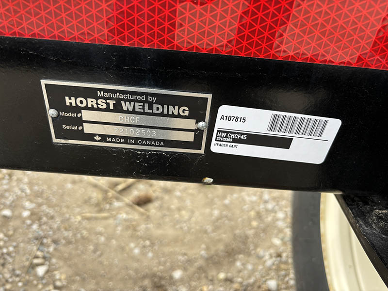 2022 HORST CHCF45 HEADER CART