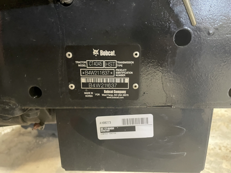 2023 BOBCAT CT4045H COMPACT TRACTOR WITH LOADER