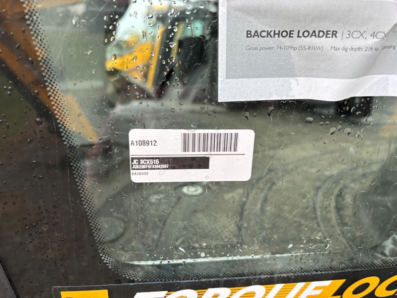 2025 JCB 3CX-15 PLUS TRACTOR LOADER BACKHOE