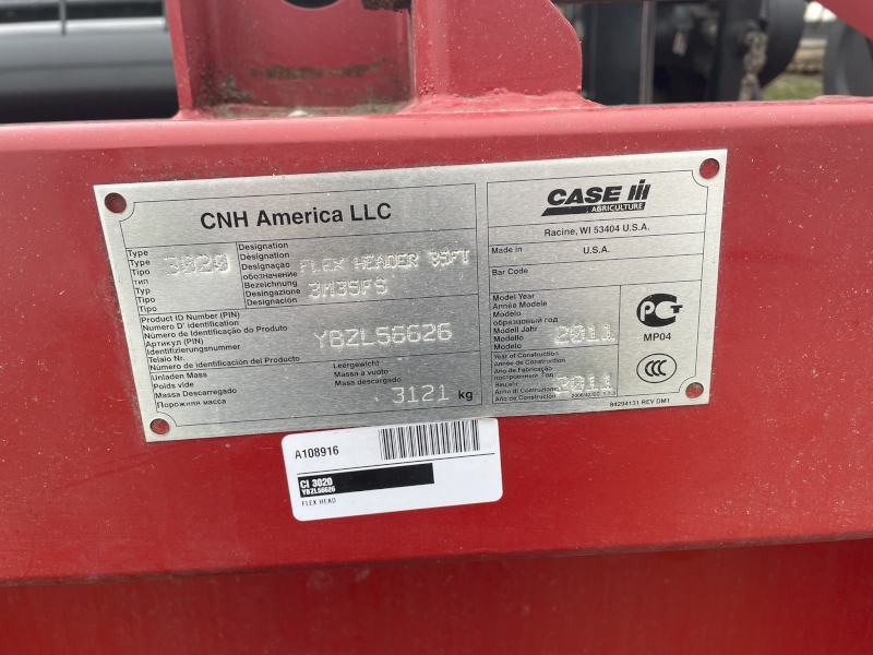 2011 CASE IH 3020-35 FLEX HEAD