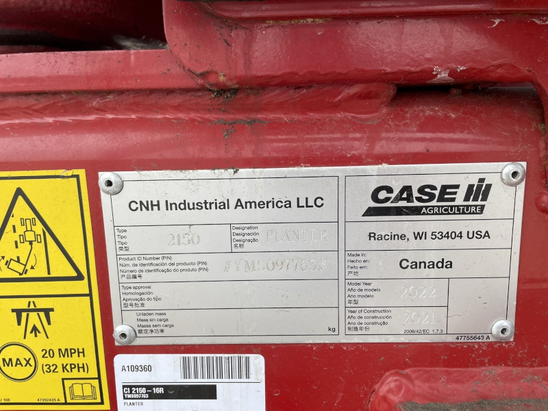 2022 CASE IH 2150 PLANTER