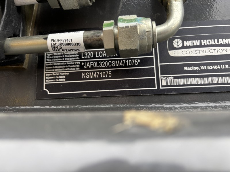 2025 NEW HOLLAND L320 SKID STEER LOADER