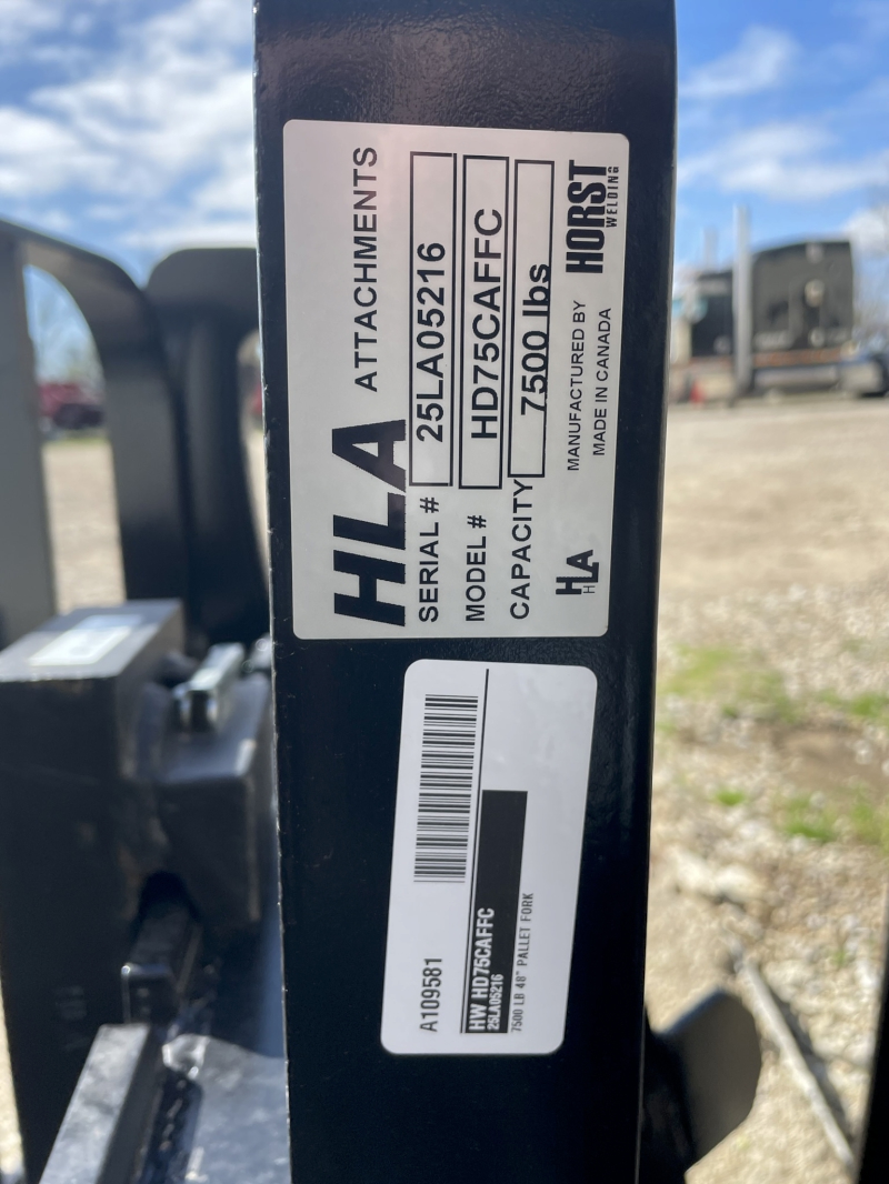 2025 HORST HD75CAFFC PALLET FORKS