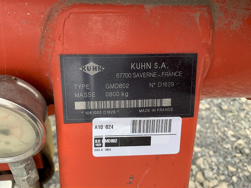 2011 KUHN GMD802 DISC MOWER