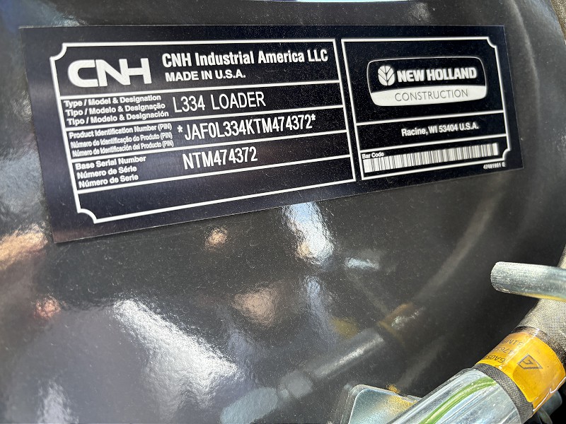 2026 NEW HOLLAND L334 SKID STEER LOADER