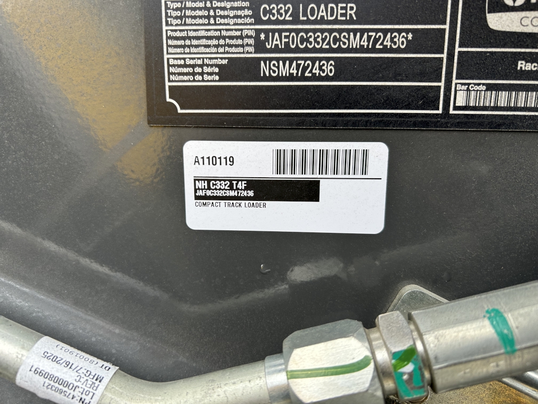 2025 NEW HOLLAND C332 COMPACT TRACK LOADER