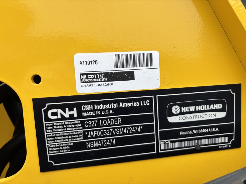 2026 NEW HOLLAND C327 COMPACT TRACK LOADER