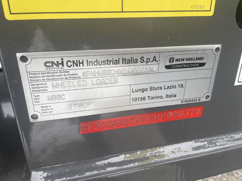 2026 NEW HOLLAND W80C Z-BAR BOOM WHEEL LOADER