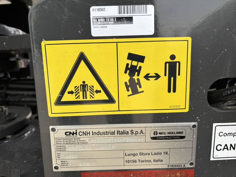 2026 NEW HOLLAND W80C Z-BAR BOOM WHEEL LOADER