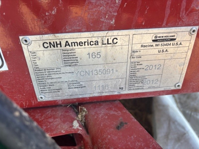 2012 NEW HOLLAND 165 MANURE SPREADER