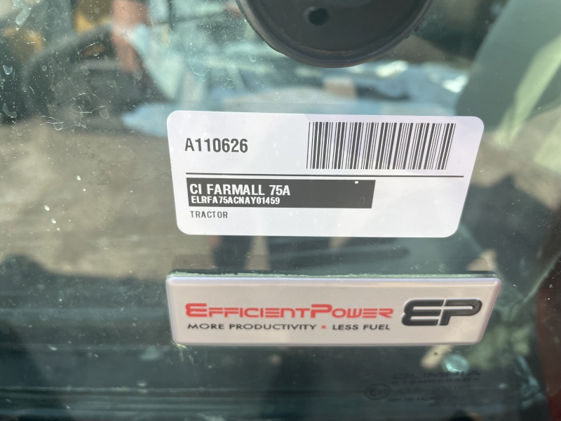 2022 CASE IH FARMALL 75A TRACTOR WITH LOADER