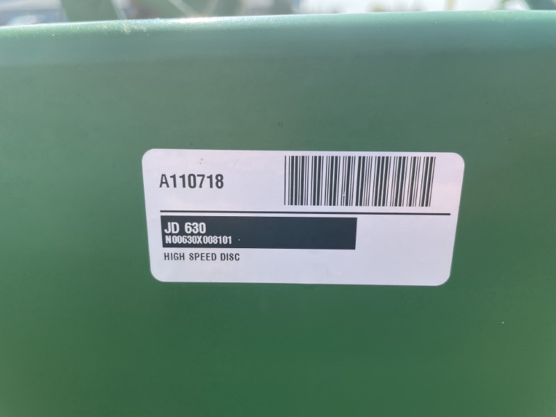 1991 JOHN DEERE 630 TANDEM DISC
