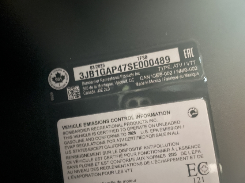 Side-by-Side/Utility Vehicle  2025 CAN-AM MAVERICK TRAIL DPS 1000 SIDE BY SIDE Photo