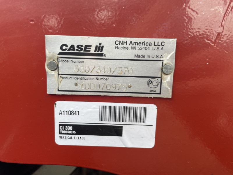 2014 CASE IH 330 VERTICAL TILLAGE