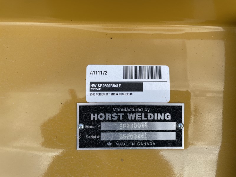 2025 HLA SNOW (HORST) SP250084 7 FOOT SNOW PUSHER