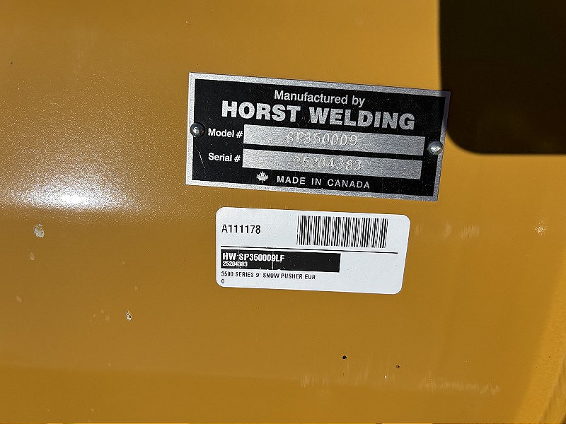 2025 HLA SNOW (HORST) SP3500009LF SNOW PUSHER