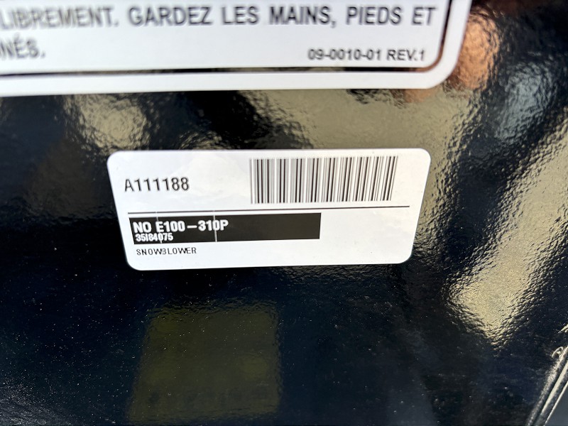 2025 NORMAND ECONOR E100-310PLUS SNOWBLOWER