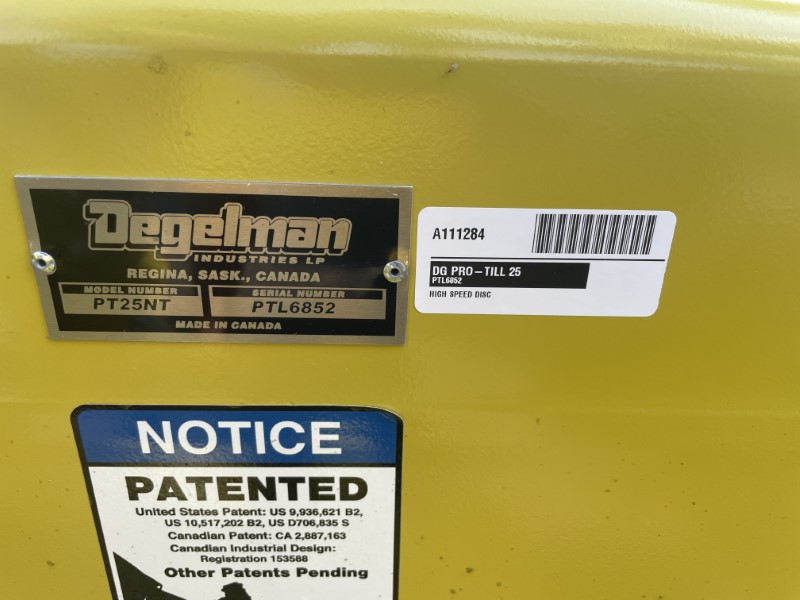2025 DEGELMAN PRO-TILL 25 HIGH SPEED DISC