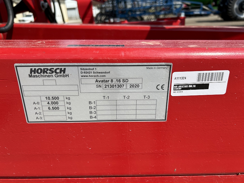 2020 HORSCH AVATAR 8M.16 SD AIR DRILL (SEEDER)