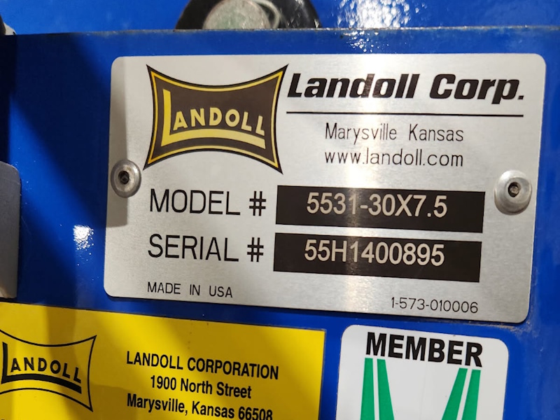 2014 LANDOLL 5531 GRAIN DRILL