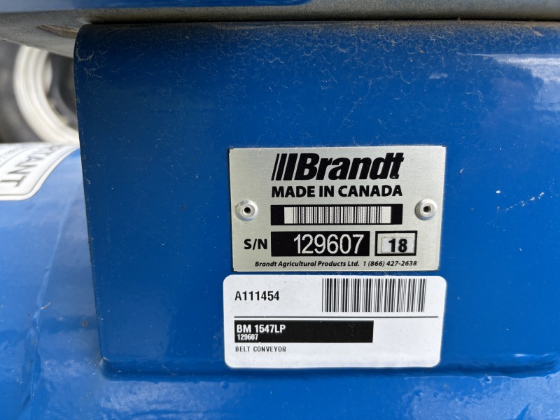 2018 BRANDT 1547LP GRAINBELT BELT CONVEYOR