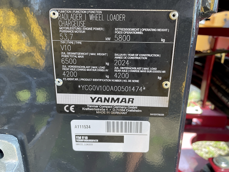 2023 YANMAR V10 WHEEL LOADER