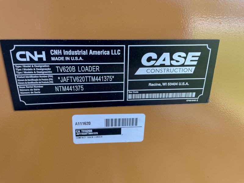 2026 CASE TV620B COMPACT TRACK LOADER