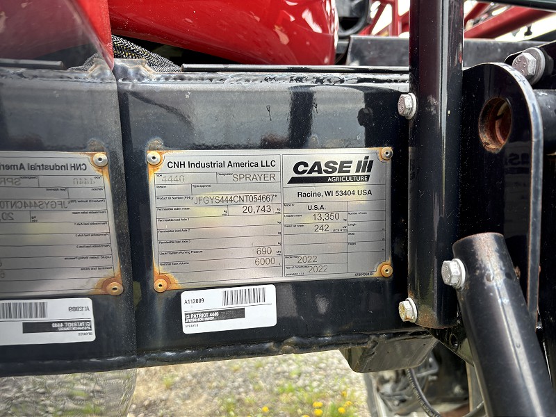 2022 CASE IH PATRIOT 4440 SELF-PROPELLED SPRAYER