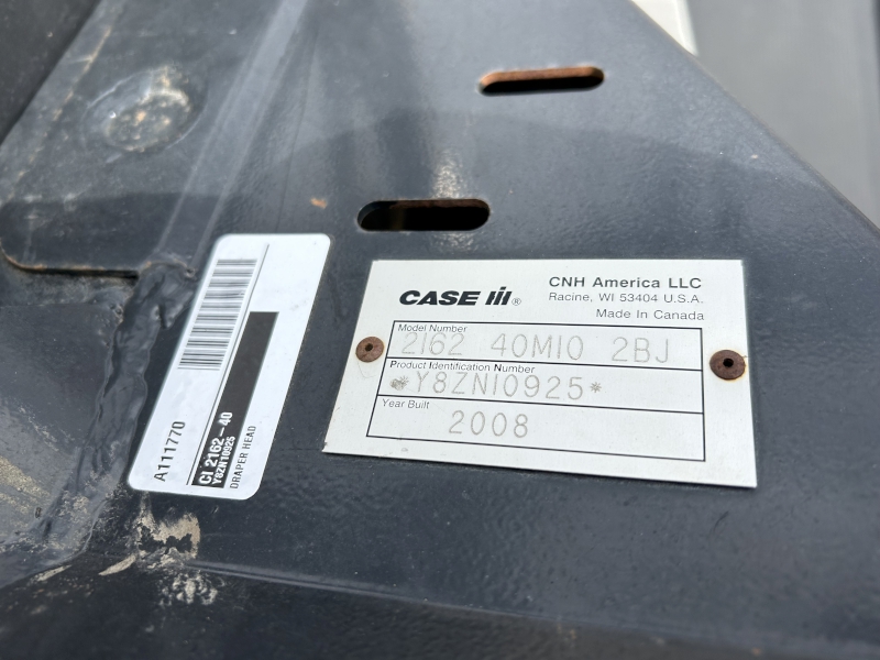 2008 CASE IH 2162-40 DRAPER HEAD