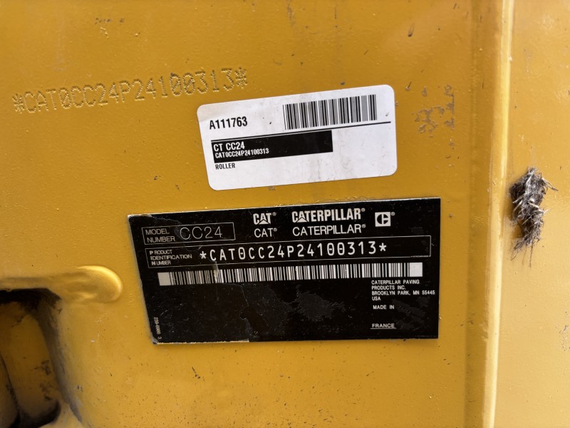 2012 CATERPILLAR CC24 TANDEM DRUM ROLLER