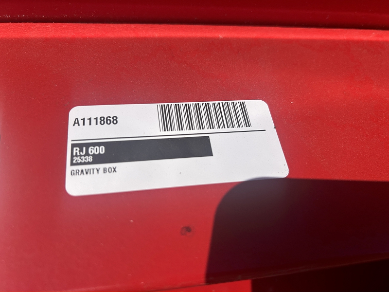 2025 RJ EQUIPMENT 600 GRAVITY BOX