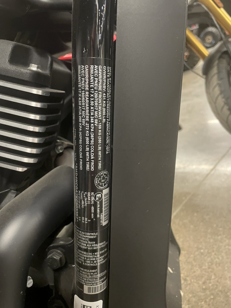 Motorcycles  2019 HARLEY DAVIDSON XG750A STREET ROD MOTORCYCLE Photo
