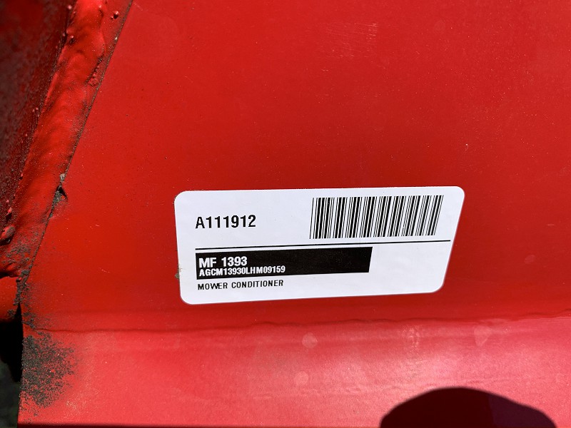 2020 MASSEY FERGUSON MC 1393 MOWER CONDITIONER