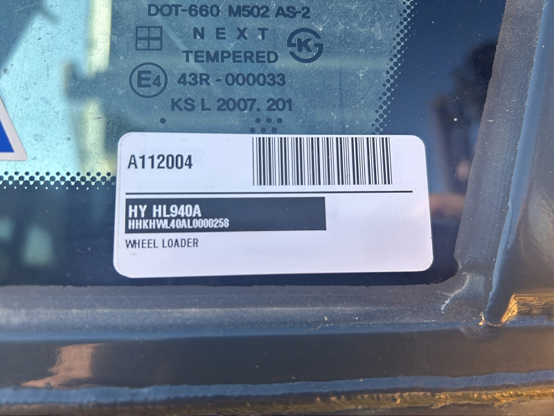2022 HYUNDAI HL940A WHEEL LOADER