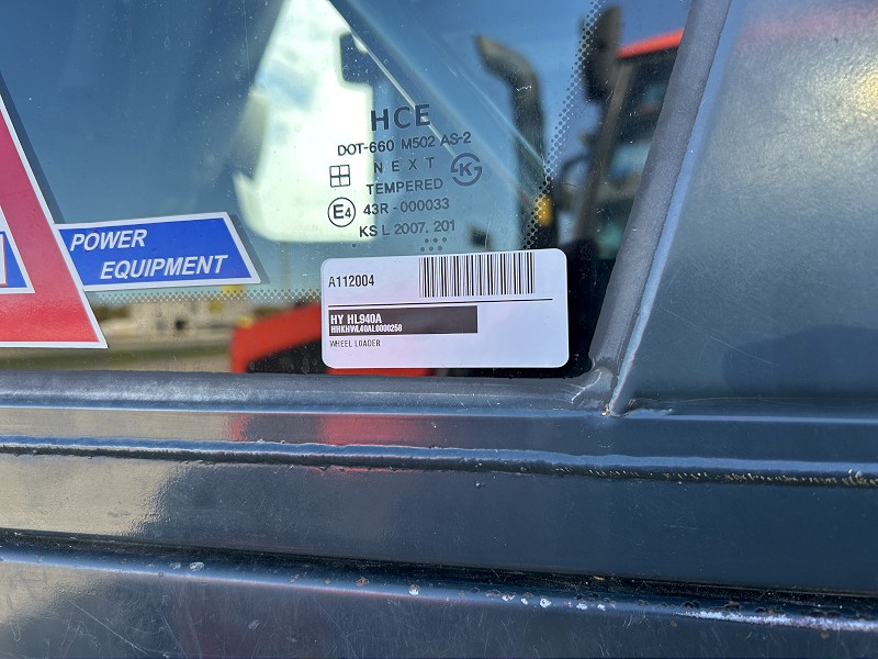 2022 HYUNDAI HL940A WHEEL LOADER