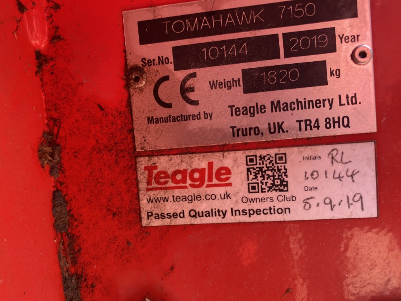 2019 TEAGLE TOMAHAWK 7150 DUAL CHOP BALE PROCESSOR