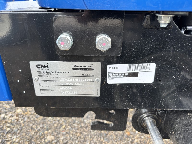 2026 NEW HOLLAND WORKMASTER 25S CAB TRACTOR WITH LOADER