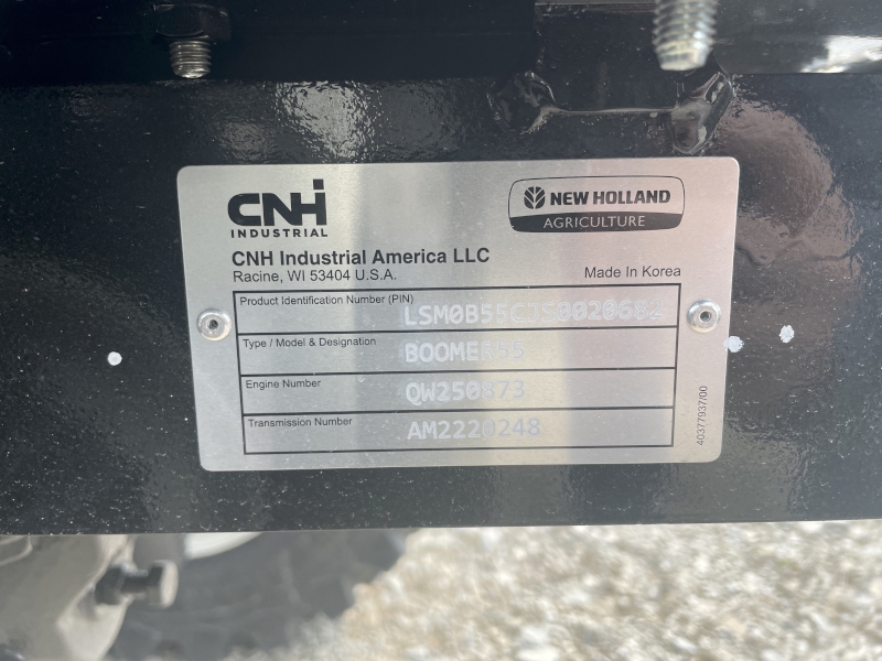 2026 NEW HOLLAND BOOMER 55 CAB TRACTOR WITH LOADER