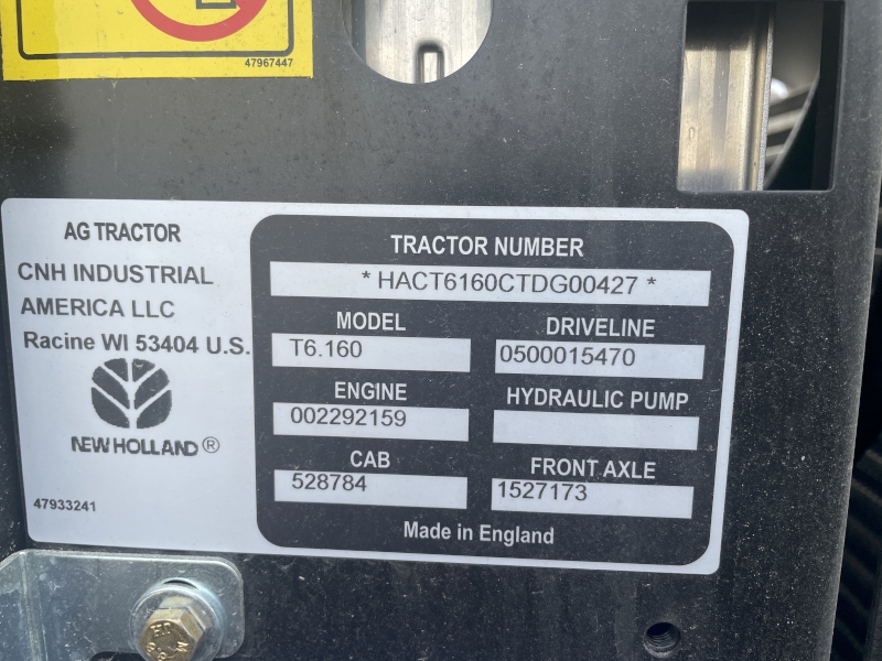 2026 NEW HOLLAND T6.180 ELECTRO COMMAND TRACTOR