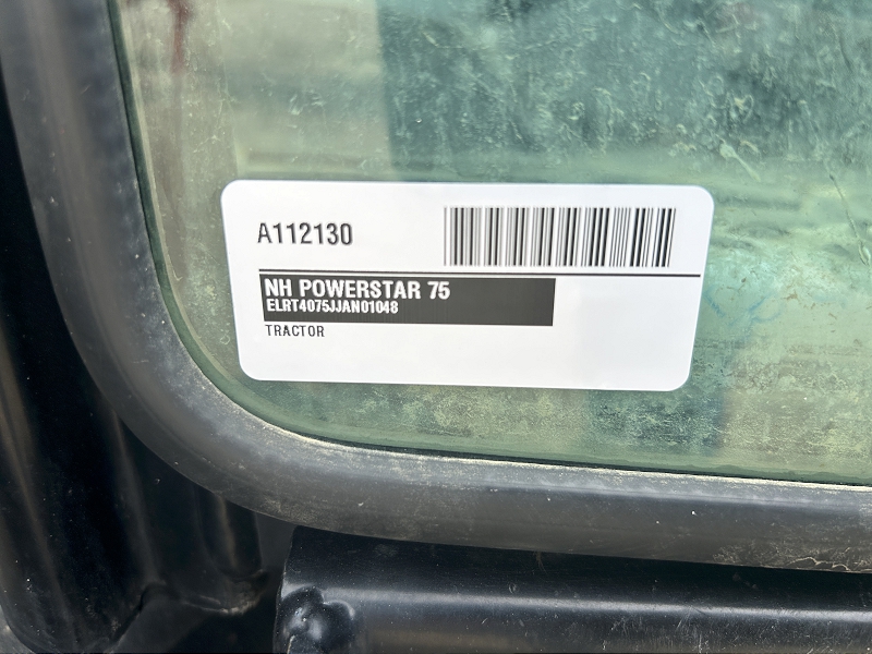2018 NEW HOLLAND POWERSTAR 75 TRACTOR WITH LOADER